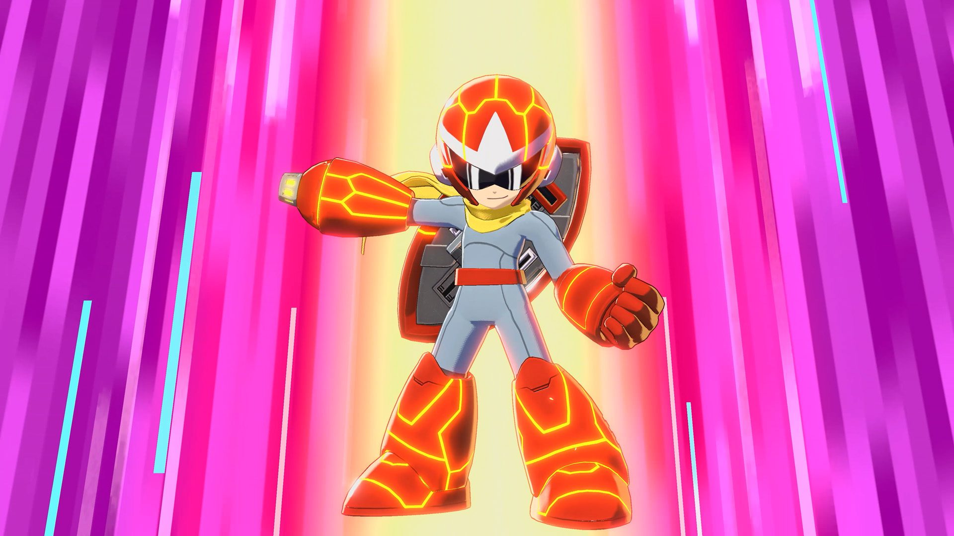 Proto Man is playable in Mega Man: Dual Override